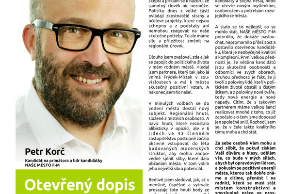 Petr Korč Cena města Frýdku-Místku
